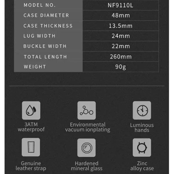 ساعت مچی مردانه نیوی فورس NF9110